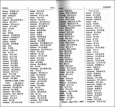 《葡萄牙語姓名譯名手冊》 新華社譯名室權威出品，圖書在卓越亞馬遜有售